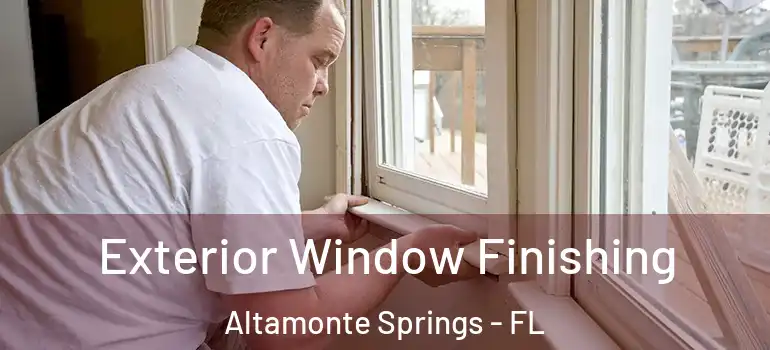  Exterior Window Finishing Altamonte Springs - FL