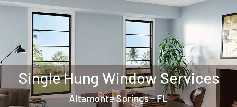  Single Hung Window Services Altamonte Springs - FL