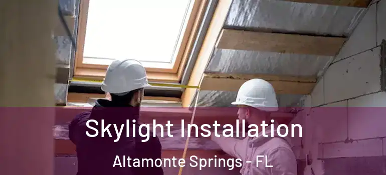  Skylight Installation Altamonte Springs - FL