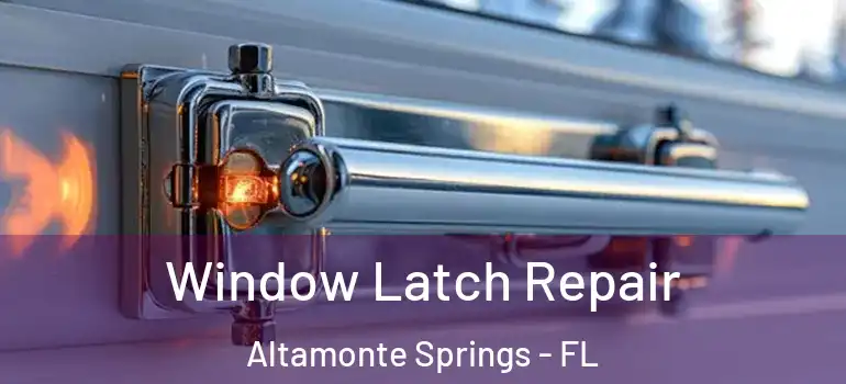  Window Latch Repair Altamonte Springs - FL